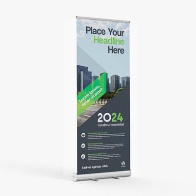 Full Color Digitally Printed-Standard Retractable Banner with Stand 47" x 81"