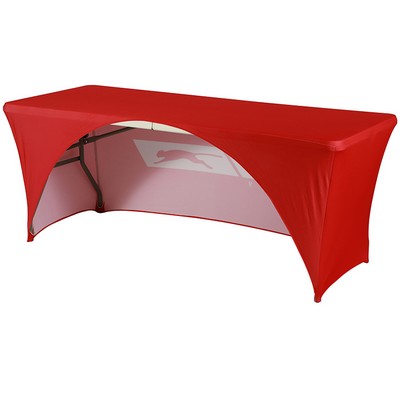 Heavy Duty Tablecloth Stretch 3 Side 8' WRINKLE FREE 250g
