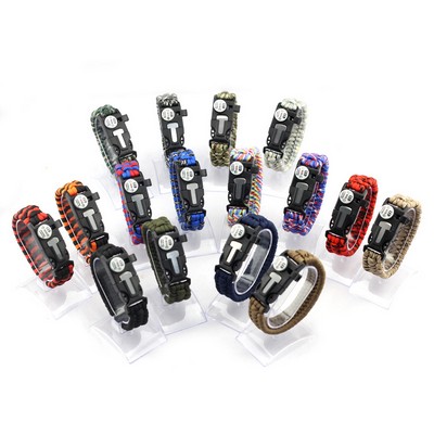 6" 1 Multiple Function Outdoor Bracelet