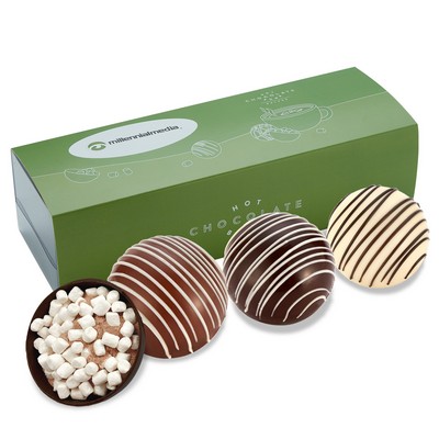 Mega Hot Chocolate Bomb Gift Box - Original Flavor - 3 Pack - Milk, Dark, White
