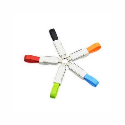 3-In-1 Charging Cable With Keychain