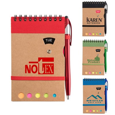 Cancun Spiral Jotter Notebook & Pen