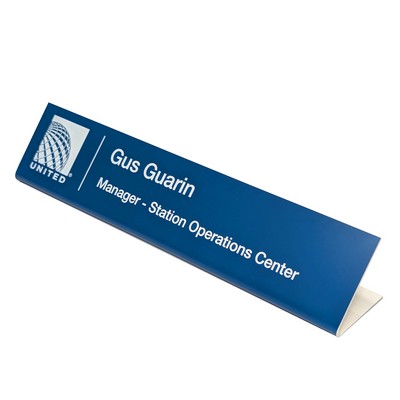 Plastic Easel Back Name Plate (2"x10")