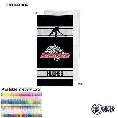 48 Hr Quick Ship - Team Towel in Plush and Soft Velour Terry Cotton Blend, (24"x48")