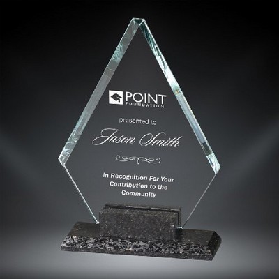 Victoria Glass Award, 8 1/2"H