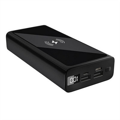 20000Mah Power Bank With 15W Qi Wireless Charger