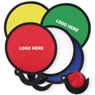 Foldable Flying Disc Fan With Handle