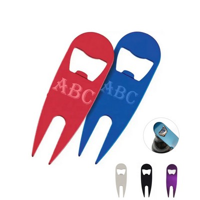 Golf Divot Tool with Bottle Opener