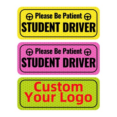 Reflective Magnetic Student Driver Safety Sign