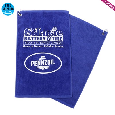 Imprinted Cotton Terry Velour Golf Towel