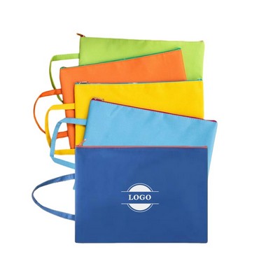 Oxford Zipper Pouch Document Folder Bags A4