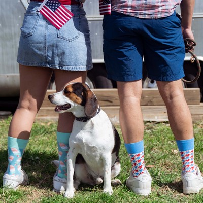 Patterned USA Socks - Patriotic Patterns for American Pride - American Made