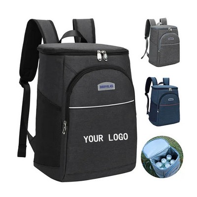 Outdoor Insulated Cooler Backpack with Aluminum Foil Lining