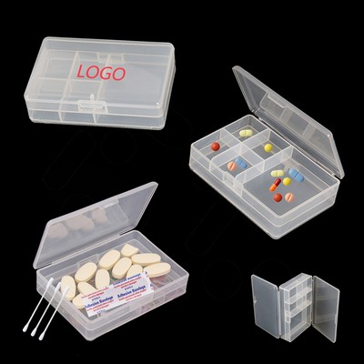 Double Sided Pill Case with Secure Snap Closure
