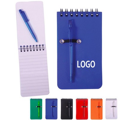 Pocket Spiral Notebook Jotter With Pen