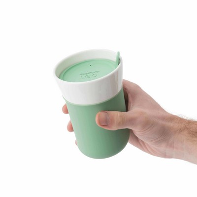BergHoff® Leo Porcelain Travel Mug 11.16Oz Green