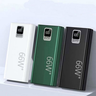 Portable 66W Fast Charging Power Bank with Digital Display 20000mah