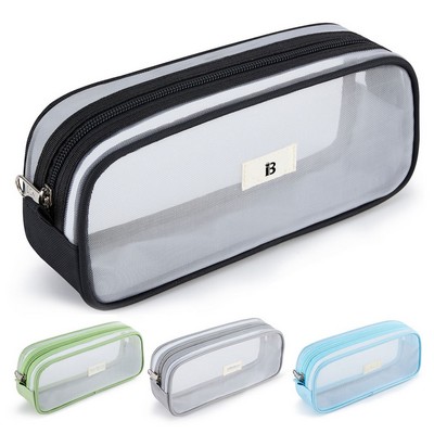 Mesh Large Capacity Pencil Pouch