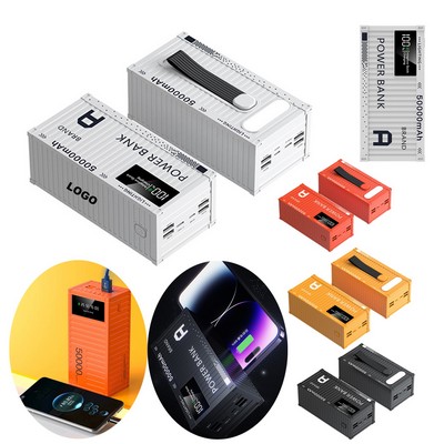 50000mAh Container Shape Power Bank With LED