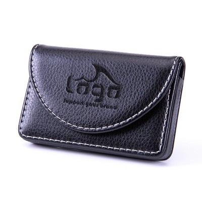 PU Leather Business Card Holder with Velvet Lining