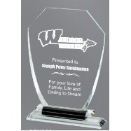 Shield Crystal Award, 8.25"H