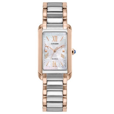 Citizen Ladies' Bianca Stainless Steel Bracelet Watch Pink MOP Dial
