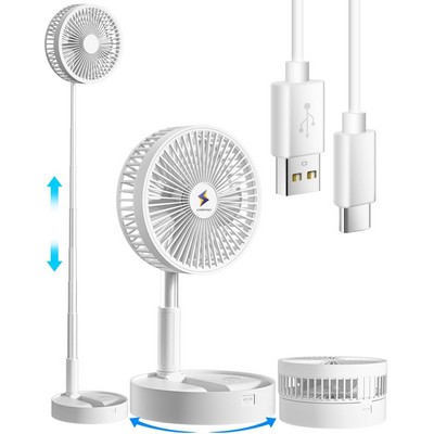 7200mAH Portable Foldable Rechargeable Desk Fan