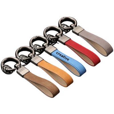 Leather Car Keychain