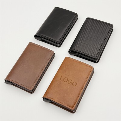 RFID-Blocking Auto Pop-up Wallet