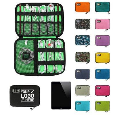 Portable Travel Cable Organizer Bag