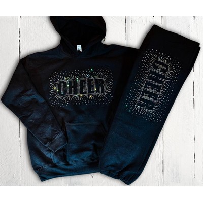 Youth Sparkling Rhinestone Custom Sweatsuit for Glamorous Style