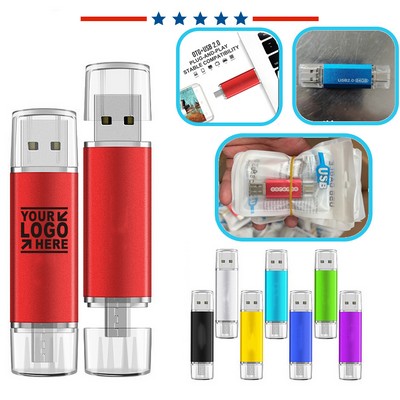 Dual USB-C/USB-A flash drive