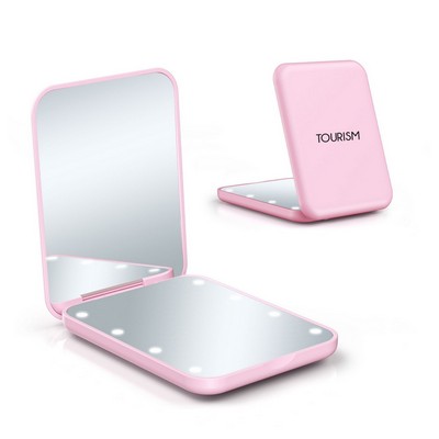 LED Compact Travel Makeup Mirror