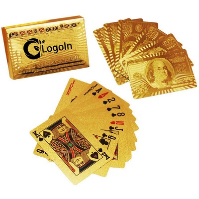 Gold Playing Cards For Game