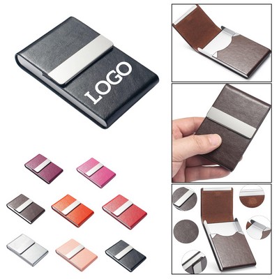 Professional Pu Leather Business Card Holder