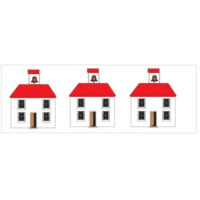 School House Panoramic Badge w/ Bar Pin