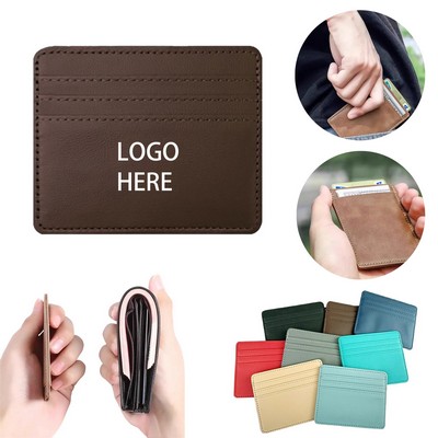 Men's RFID Blocking Credit Card Holder Ultrathin 4 Slot Slim Wallet