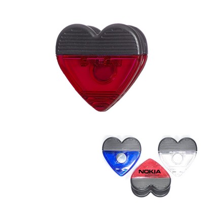 Jumbo Size Heart Magnetic Memo Clip w/Strong Grip