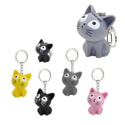 Feline LED Sound Keyring