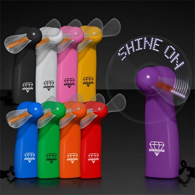 Customizable Luminous Fan w/ Battery