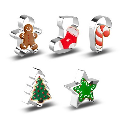 Christmas Stainless Steel Cookie Cutter Set