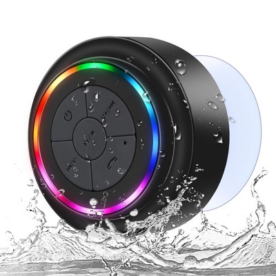 Ip67 Waterproof Bluetooth Speaker With Colorful Led Lights