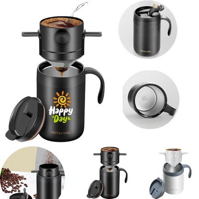 Portable Stainless Steel Coffee Maker Mug