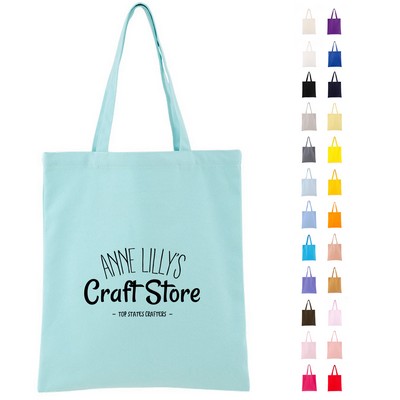 Cotton Canvas Shopping Tote Bag