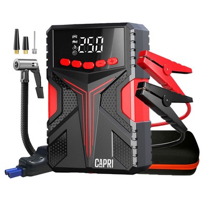 8.0L Portable Emergency battery booter w/ 150PSI Emergency inflater air compressor