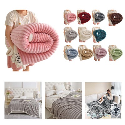 Thickened Double Layer Flannel Blanket