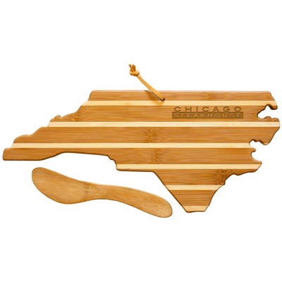 North Carolina Charcuterie Board with Spreader Knife Gift Set