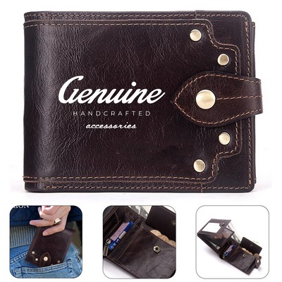 Premium Genuine Leather Men's Pocket Wallet