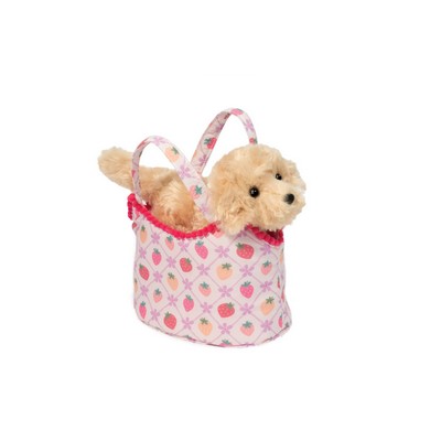 Berry Sweet Sassy Pet Sak w/Golden Retriever Stuffed Animal