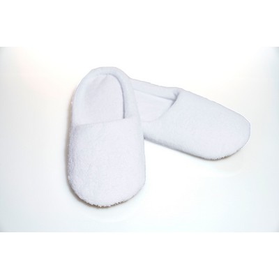 Women's Closed Toe Slip on Micro Terry w/Felt Sole